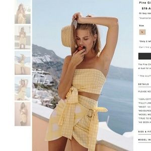 Sabo luxe pine gingham set